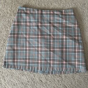 ASOS Plaid mini Skirt in Blue and Pink